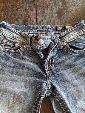 Miss Me Women's Washed Blue Bootcut Jeans